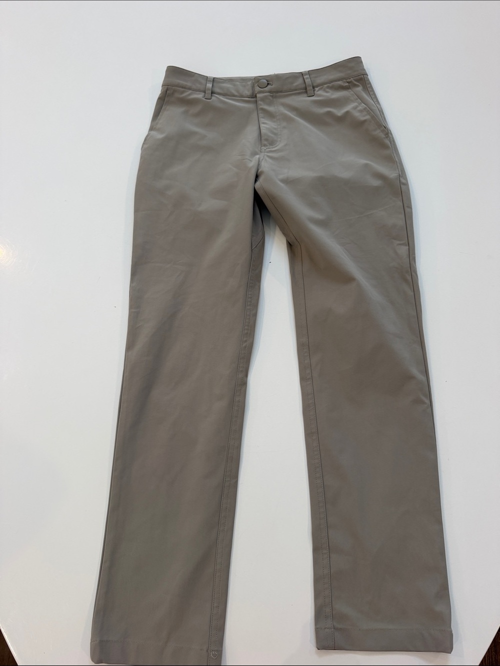 Men's Straight-Leg Chinos in Taupe